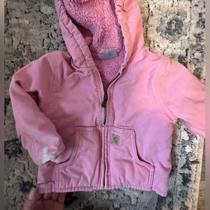 Pink carhart children’s jacket